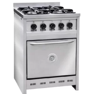 COCINA EN ACERO INOXIDABLE  SEMI -INDUSTRIAL 4 HORNALLAS MEDIDA 60 CM