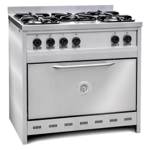 COCINA EN ACERO INOXIDABLE  SEMI -INDUSTRIAL DE 90CM 5 HORNALLAS