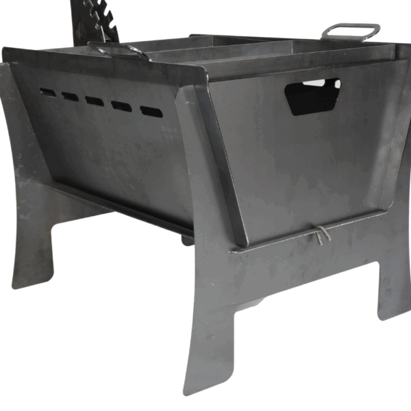 Asador Fogonero Desmontable con Plancha y Parrilla - Image 3